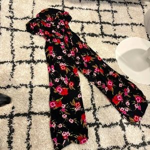 Guess black floral romper